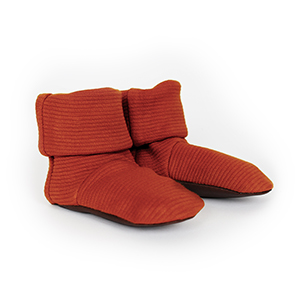 Conduroy Bootie in Paprika, 0-24 m by Lovedbaby
