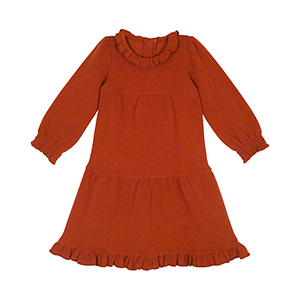 Lovedbaby Conduroy Kids Long-Sleeved Dress in Paprika  2-3 years