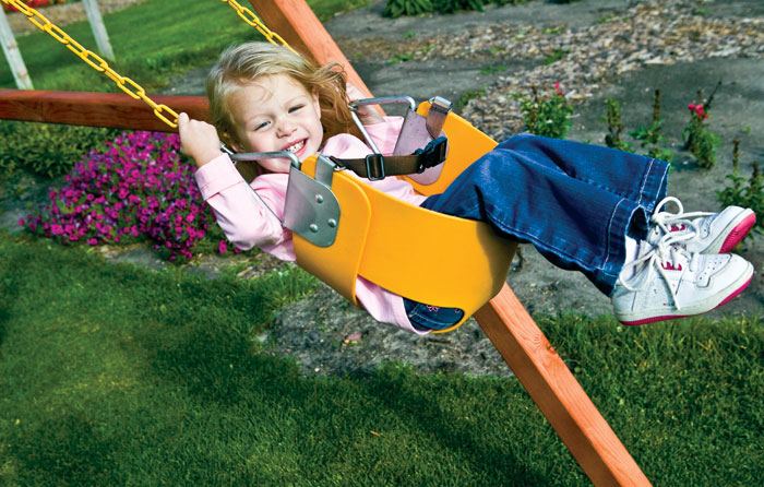 Yellow Toddler Swing 64" Chain - RainbowPlay