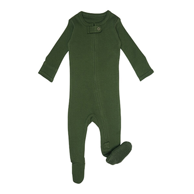 Body bebe cu fermoar, 100% bumbac organic, Forest, Terry & Knit, 0-12 luni | Lovedbaby