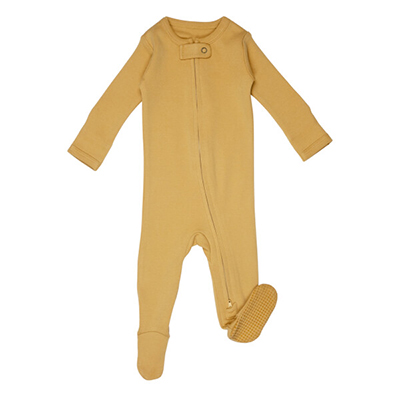 Body bebe cu fermoar, 100% bumbac organic, Honey, Nuts About U, 0-12 luni | Lovedbaby
