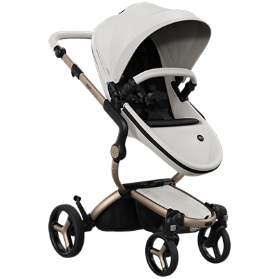 Carucior sport mima Xari MAX Snow White, pe cadru Champagne