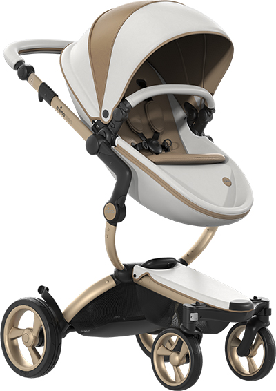 mima Xari Dolce Vita 2in1 Pushchair with Champagne Chassis. Here shown as sport seat