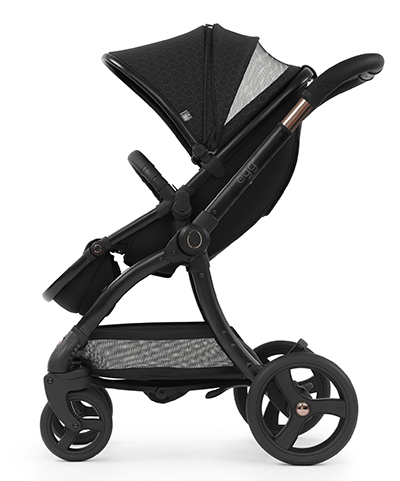 Carucior 2in1 premium Egg2 Black Geo, BabyStyle: scaun sport cu ventilatie in capotina