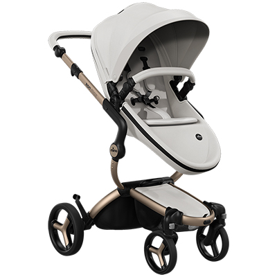 Carucior sport mima Xari MAX Snow White, pe cadru Champagne