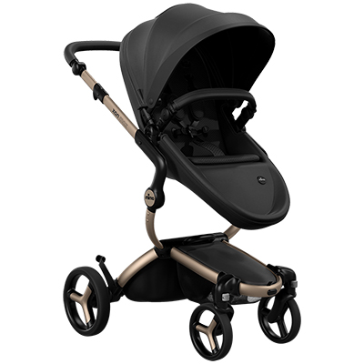 Carucior sport mima Xari MAX negru, pe cadru Champagne