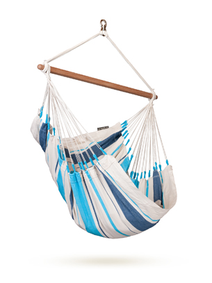 Hamac tip scaun Basic Caribena Aqua Blue - LA SIESTA - CIC-14-3