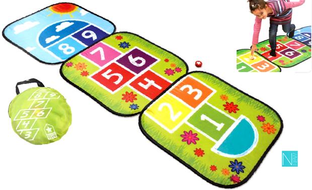 Portable Hopscotch with carry bag. by House of Toys 782770.