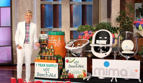Scaunul de masa MIMA Moon a fost selectat sa apara in episodul dedicat zilei mamei cu recomandari pentru petrecerea Baby Shower, din cadrul renumitului talk-show american The Ellen DeGeneres Show!
