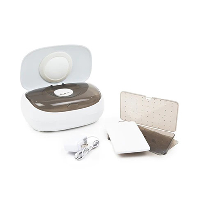 EVO™ Baby Wipes Warmer by Prince Lionheart on White/Grey | Patented Technology keeps wipes fresh and non-browning