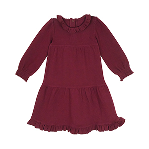 Lovedbaby Conduroy Kids Long-Sleeved Dress in Sugarplum  2-4 years