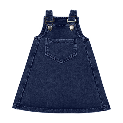 Lovedbaby Faux Denim Dress in Navy, Good Jeans, 6-24 months