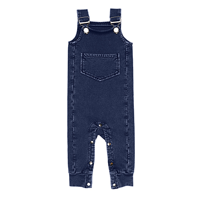 Lovedbaby Faux Denim Overall in Navy, Good Jeans, 6 months to 2 years old 0-24 luni
